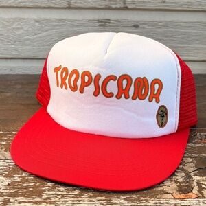 Vintage Tropicana trucker hat mesh red foam snapback hat